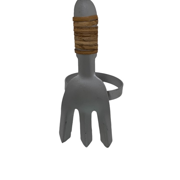 Napkin rings for Gardner silver wood twine set of 6 - Picture 3 of 5